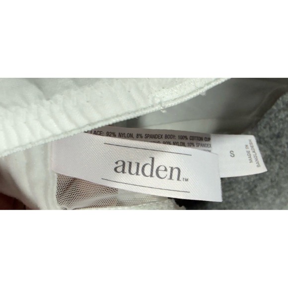 Auden Long Line Bra Small Sexy Lingerie Corset White Eyelet Dainty - Picture 2 of 3